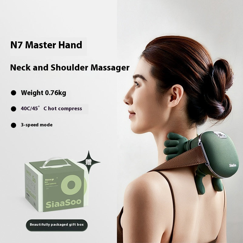 Wireless Electric Neck & Shoulder Muscle Massager – Portable Back Kneading Massage Shawl, Relaxation & Pain Relief Device