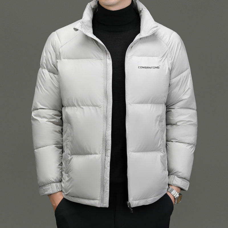 Men's High-End Stand Collar Coat – Super Thick Winter Jacket, Luxury Outerwear