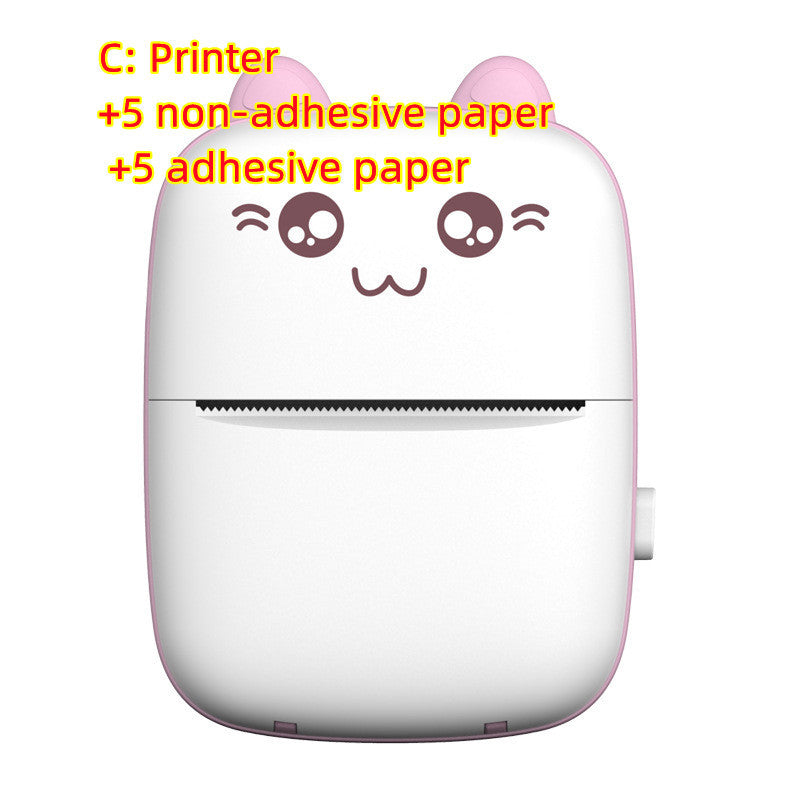 Mini Portable Bluetooth & WiFi Printer – Pocket Photo, Note & Error Label Printer for Mobile, Student Hot Print