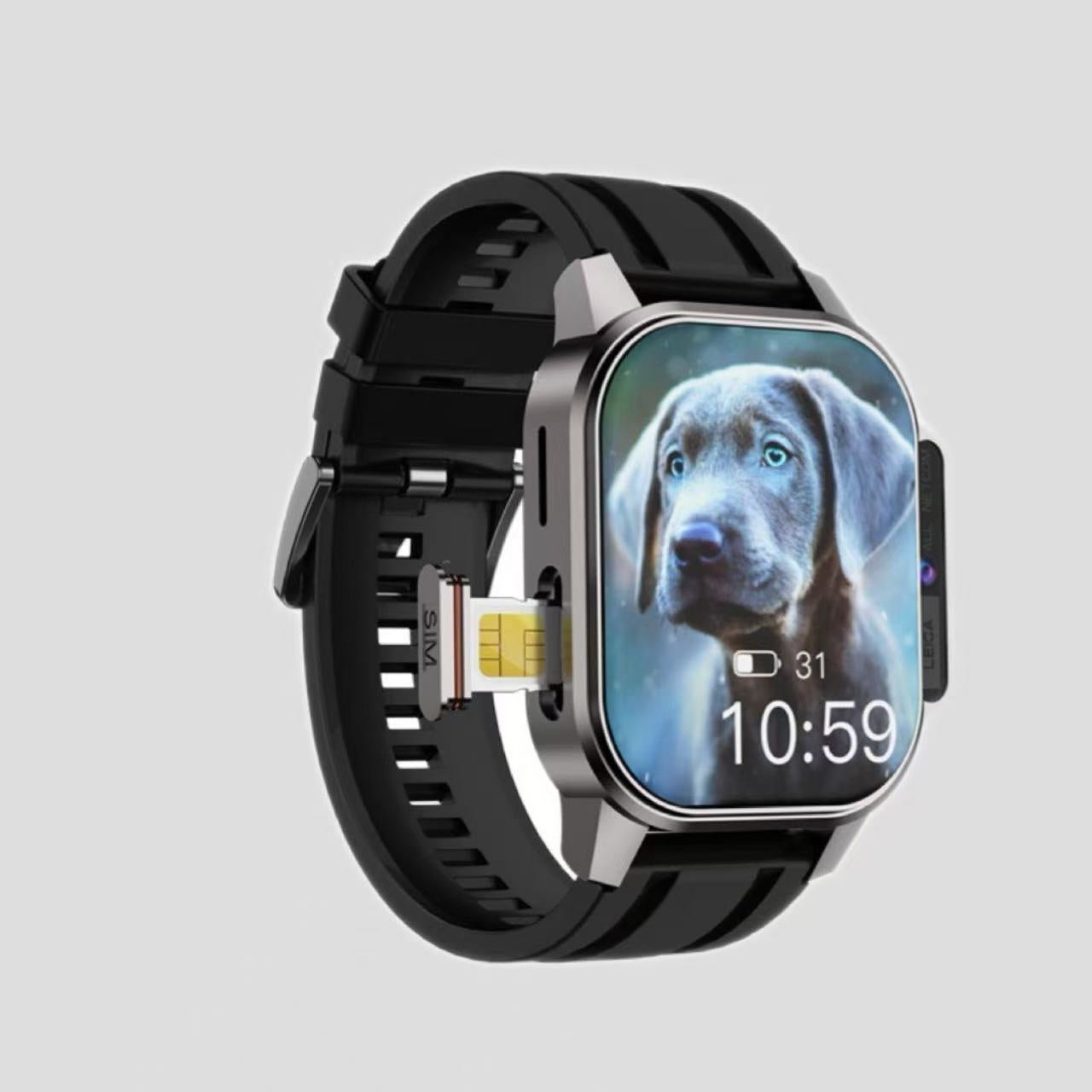 Android Card Full Netcom Smart Watch – 4G LTE Global Connectivity, SIM, WiFi & GPS Enabled Multifunctional Watch