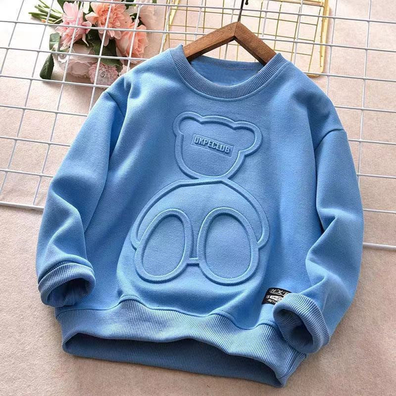 Children’s Plus Velvet Long-Sleeved T-Shirt – Warm Bottoming Shirt for Kids