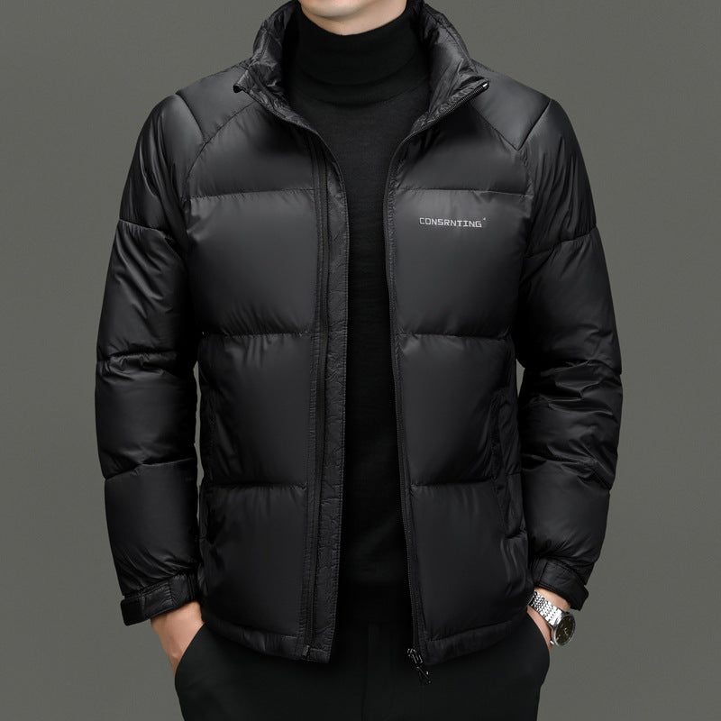 Men's High-End Stand Collar Coat – Super Thick Winter Jacket, Luxury Outerwear