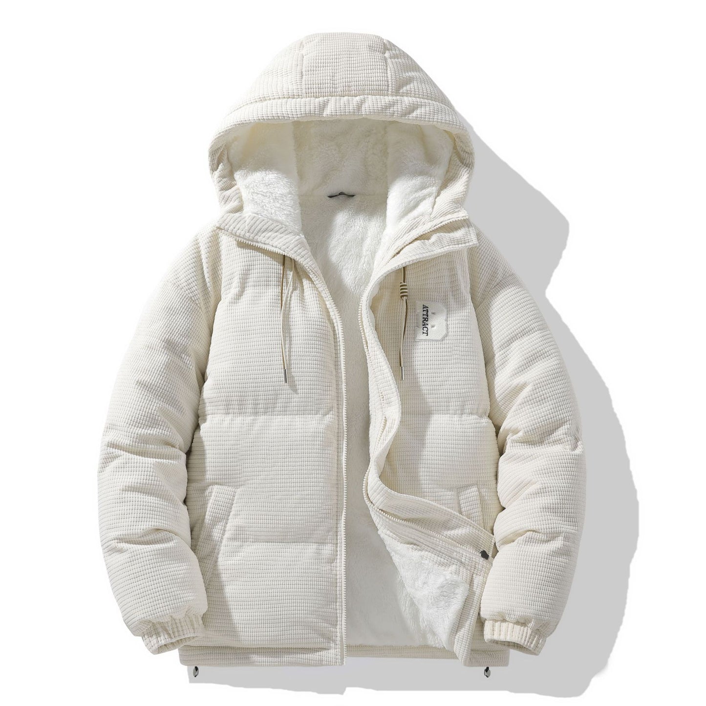 Men’s Winter Lambskin Cotton Jacket – Warm Fashion Outerwear for Cold Weather