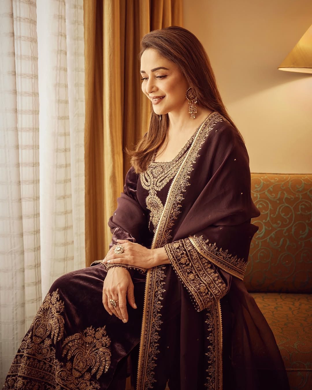 Presenting New Heavy Embroidery Sequence Work Top-Bottom And Dupatta Set Fully Stitched