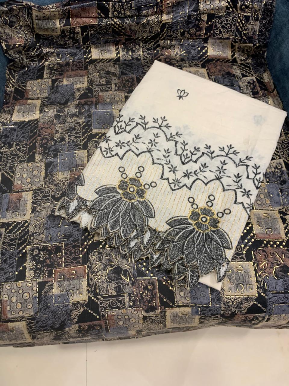 Premium Quality Cotton Suit with Amazing Art Work