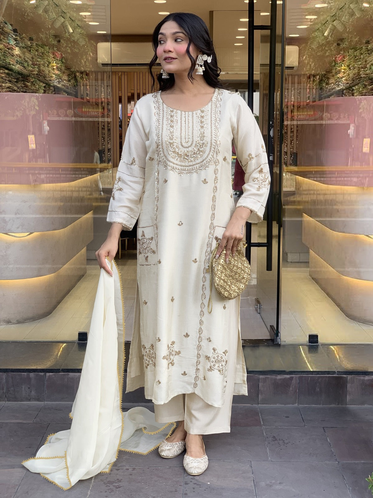Women’s Kurta Pent Dupatta Set