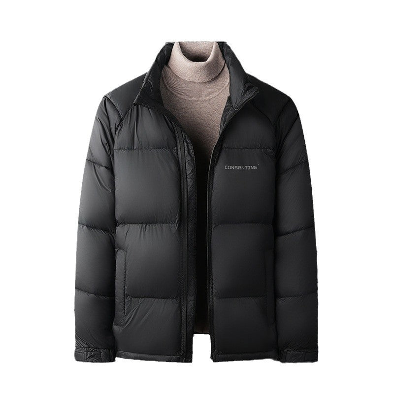 Men's High-End Stand Collar Coat – Super Thick Winter Jacket, Luxury Outerwear