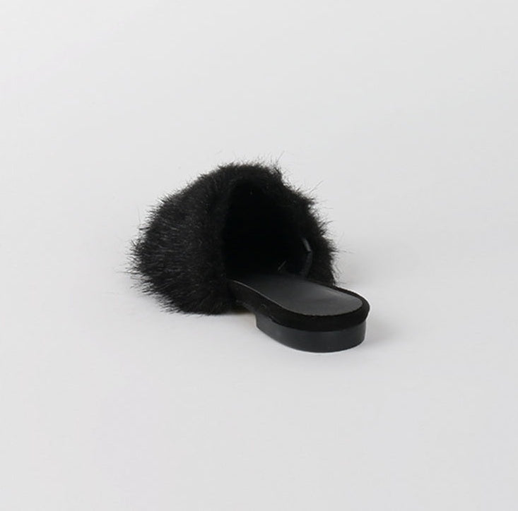 Flat Bottom Fleece Slippers – Cozy Non-Slip Warm Indoor Shoes for Women