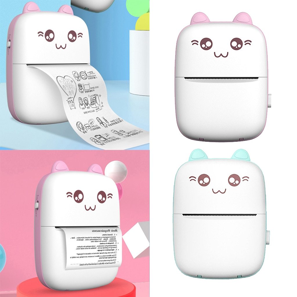Mini Portable Bluetooth & WiFi Printer – Pocket Photo, Note & Error Label Printer for Mobile, Student Hot Print