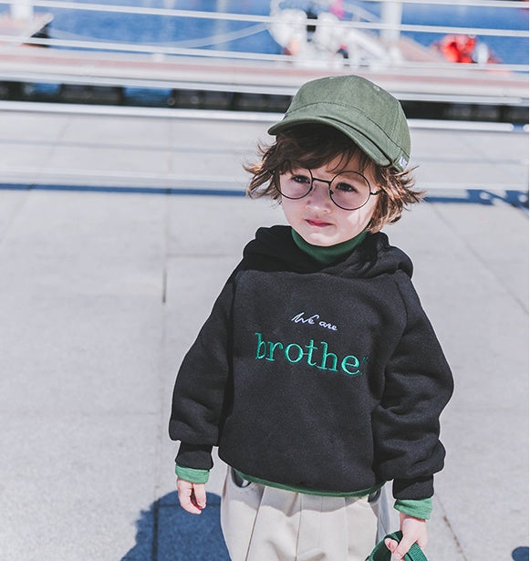 Boys Plus Velvet Hooded Sweater – Thick Autumn & Winter Shirt for Babies (1-3 Years)