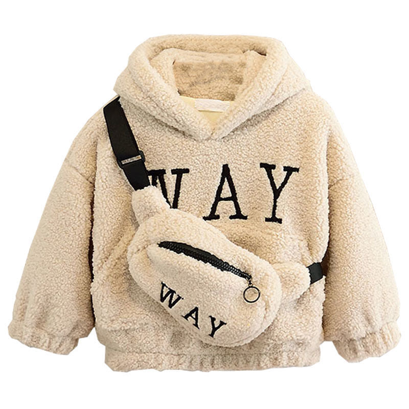 Hooded Jacket with Detachable Hat – Versatile Winter Coat, Warm Casual Outerwear for Kids