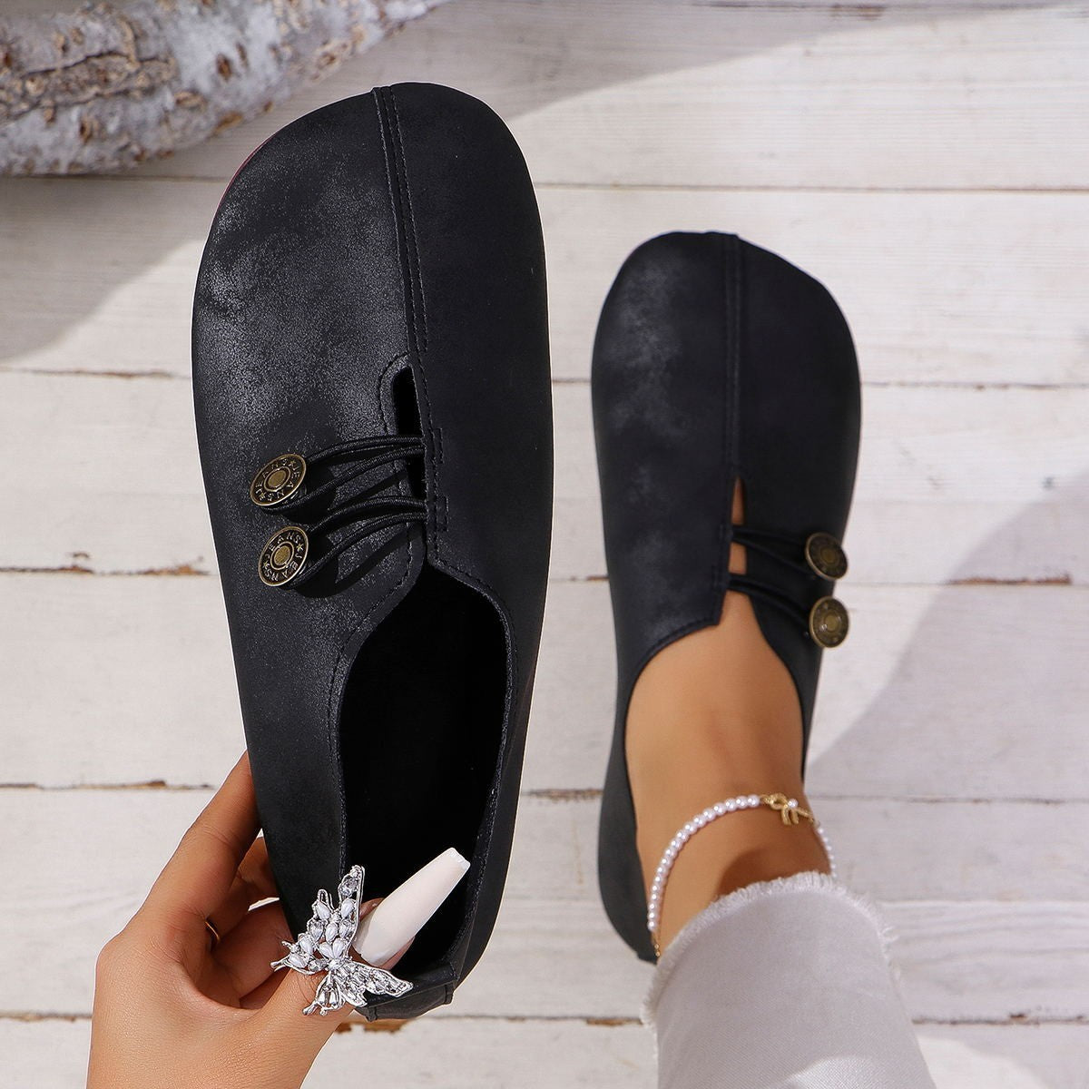 Women’s Square Toe Slip-On Sandals – Summer Fashion Soft Flat Comfort Shoes