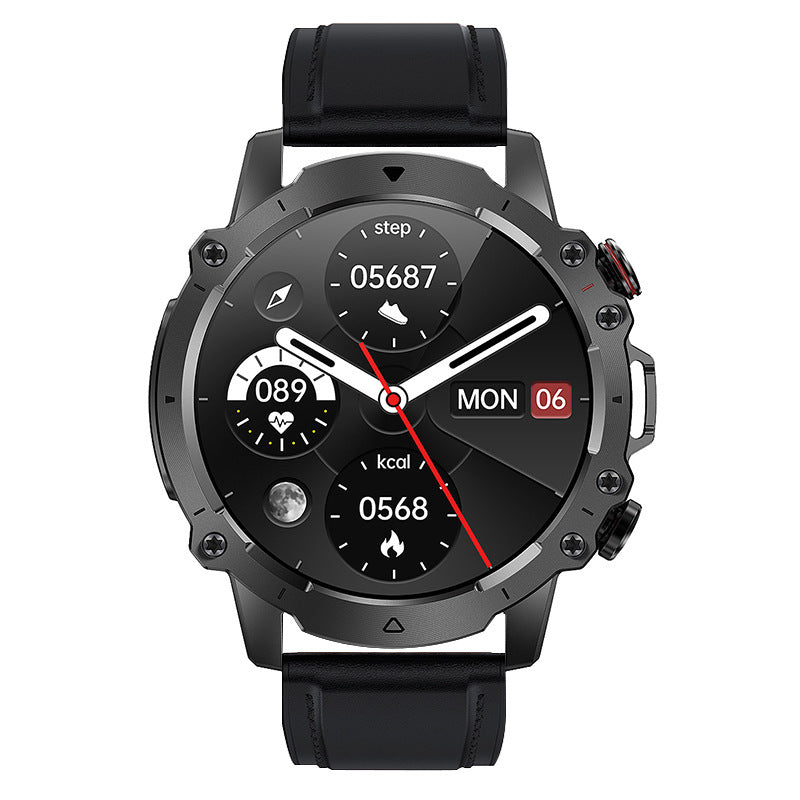 New Outdoor AK56 Bluetooth Calling Smart Watch – Waterproof Fitness Tracker with AMOLED Display