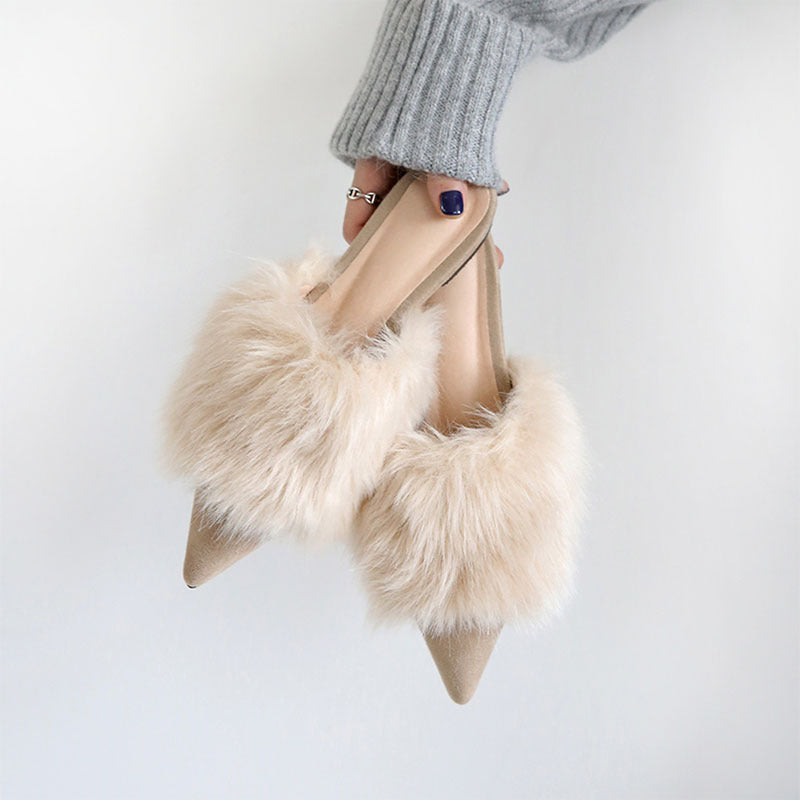 Flat Bottom Fleece Slippers – Cozy Non-Slip Warm Indoor Shoes for Women