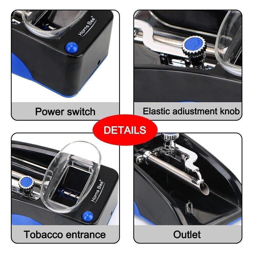 Automatic Electric Cigarette Rolling Machine – Tobacco Injector Maker, Roller Device (US Plug)