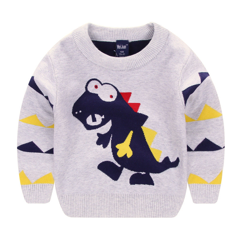 Children’s Cartoon Sweater – Fun Graphic Knit Pullover for Kids