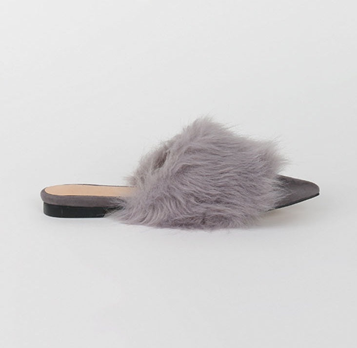 Flat Bottom Fleece Slippers – Cozy Non-Slip Warm Indoor Shoes for Women