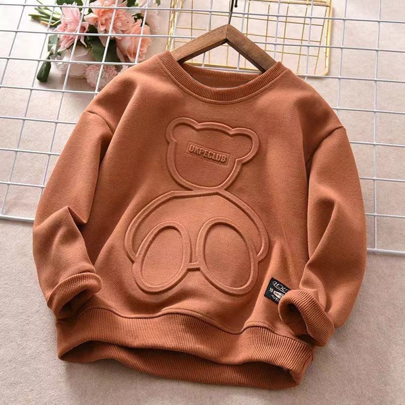Children’s Plus Velvet Long-Sleeved T-Shirt – Warm Bottoming Shirt for Kids