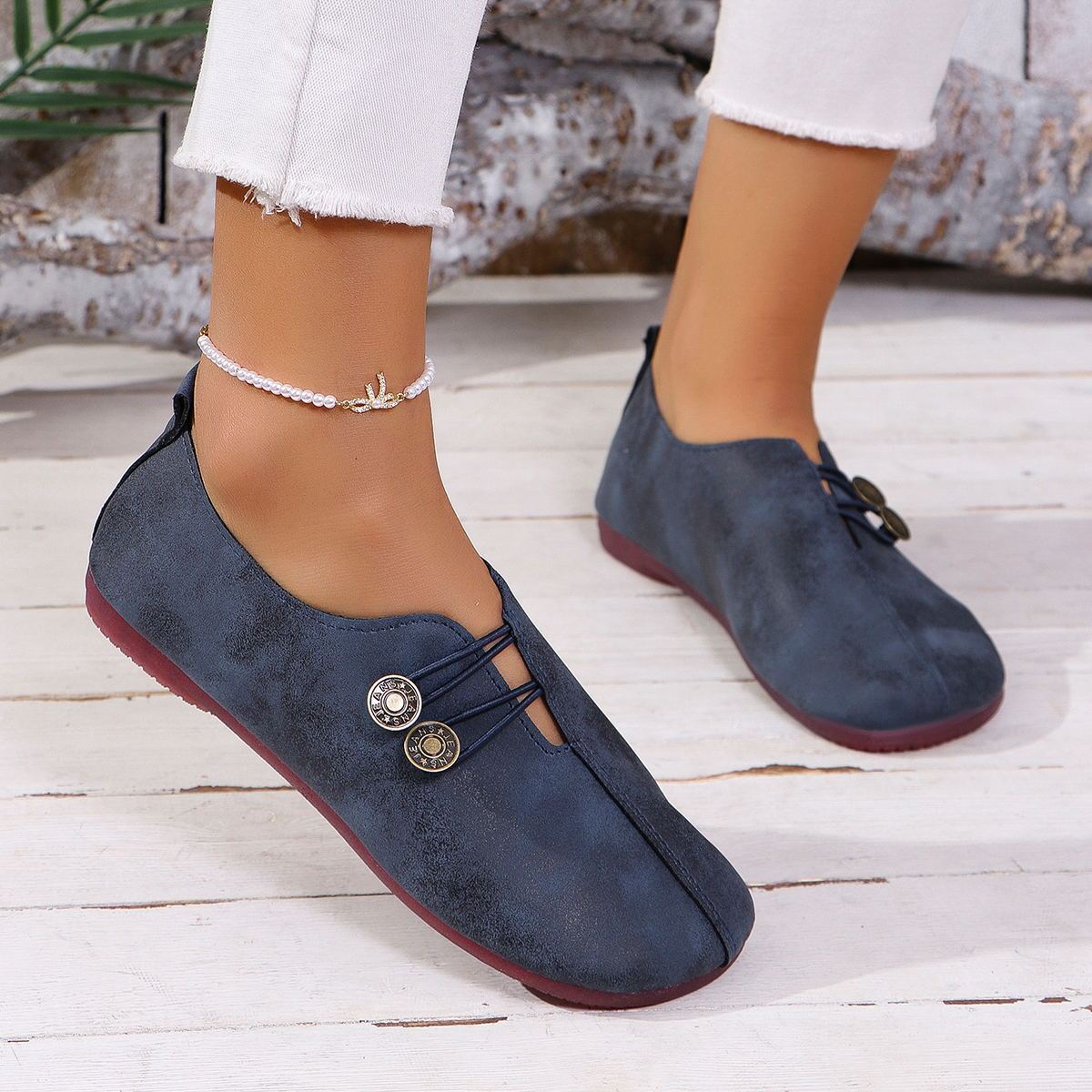 Women’s Square Toe Slip-On Sandals – Summer Fashion Soft Flat Comfort Shoes