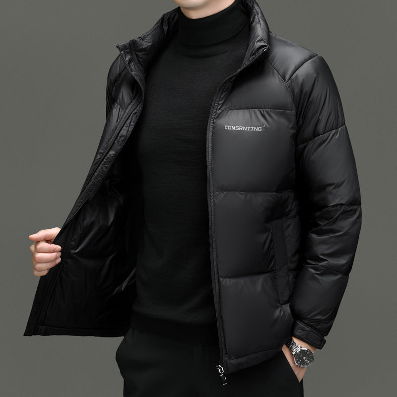 Men's High-End Stand Collar Coat – Super Thick Winter Jacket, Luxury Outerwear