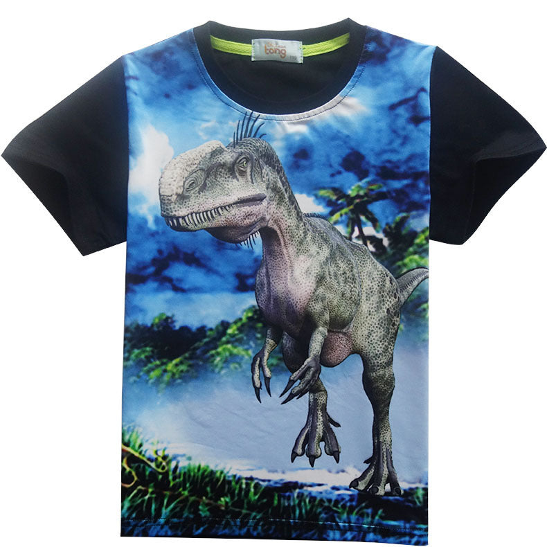 Kids Short Sleeved Dinosaur Suit – Fun Graphic T Shirt for Boys & Girls