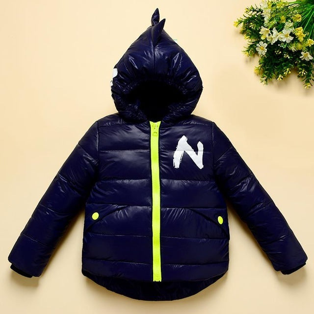 Children’s Dinosaur Winter Jacket – Warm Kids Coat with Fun Dino Design