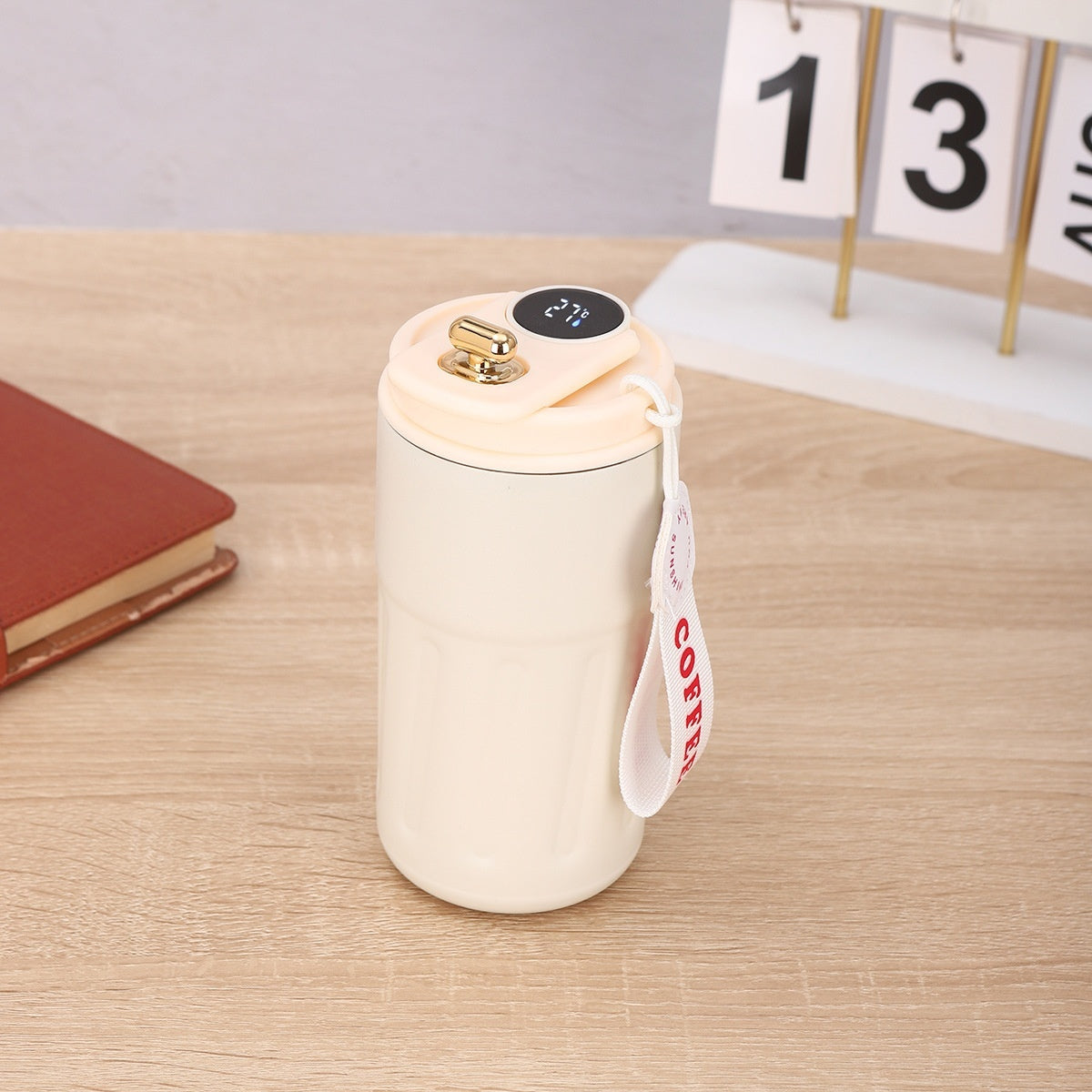 Smart Digital Thermal Stainless Steel Bottle – Portable Insulated Coffee Mug, Vacuum Flasks 450ml Keep Hot & Cold, In-Car Travel Cup