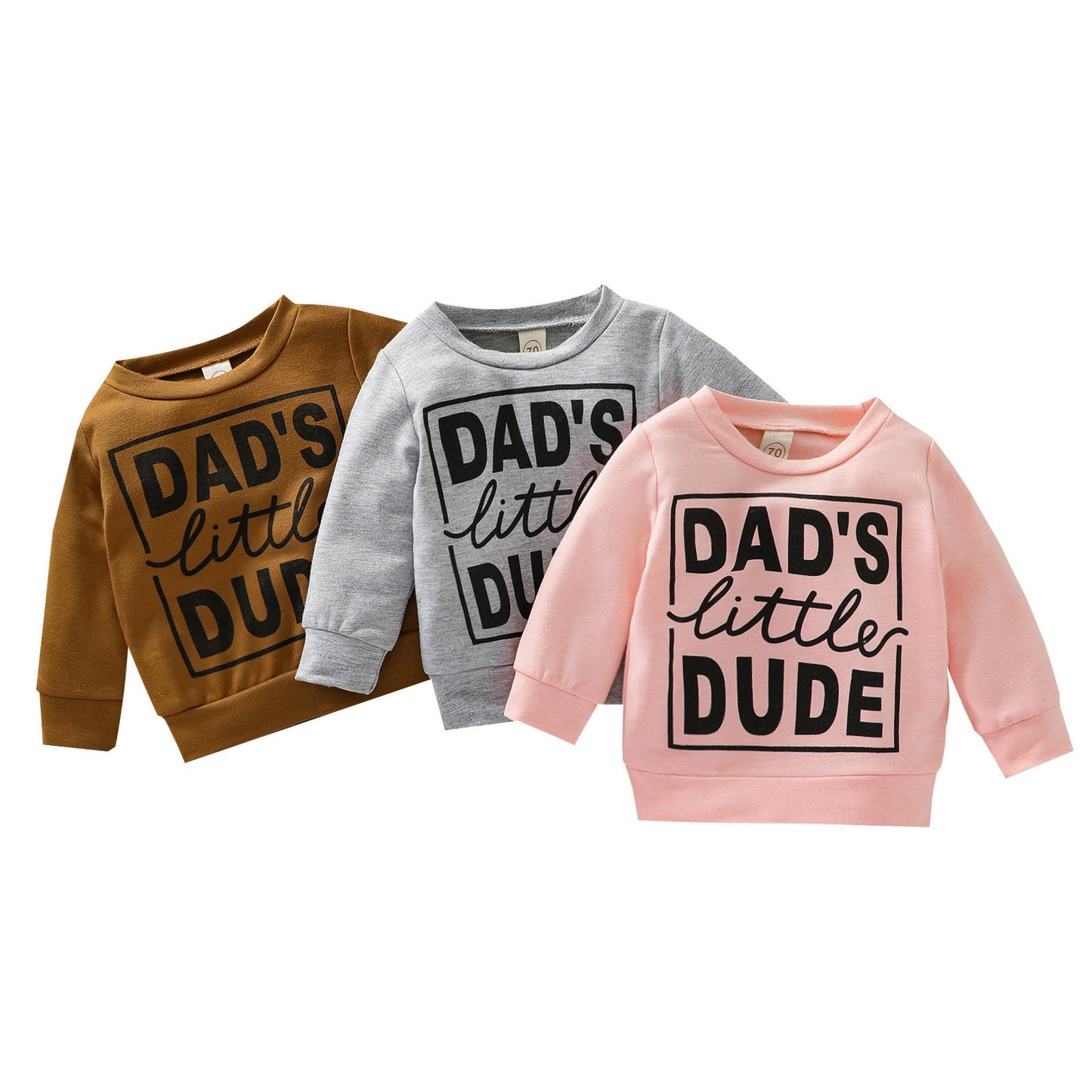 Boys Grey Letter Sweatshirt Top – Casual Polyester Pullover for Kids