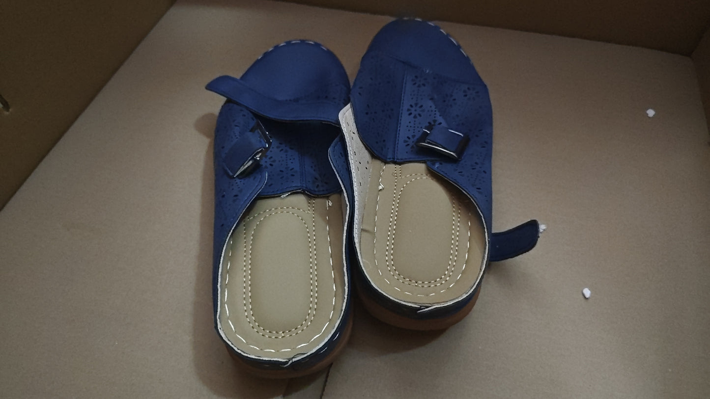 Women’s Hollow Baotou Buckle Sandals – Comfortable African Platform Slippers, Stylish Ladies Summer Slides
