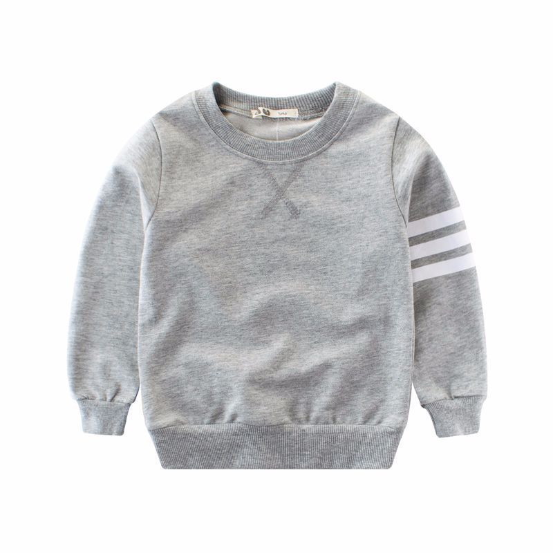 Boy’s Long Sleeve Round Neck Pullover – Casual Knit Top for Kids