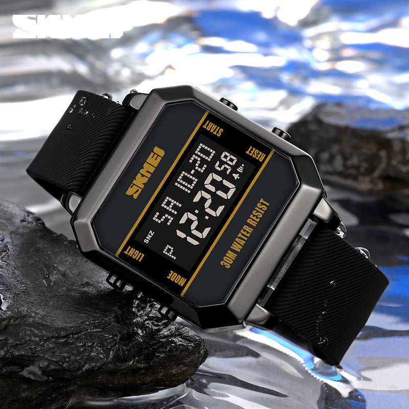 Men’s Multifunctional Sports Watch – Waterproof Chronograph with Stopwatch, Student-Friendly Digital Wristwatch
