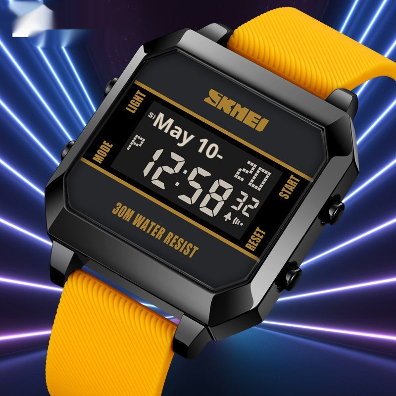 Men’s Multifunctional Sports Watch – Waterproof Chronograph with Stopwatch, Student-Friendly Digital Wristwatch