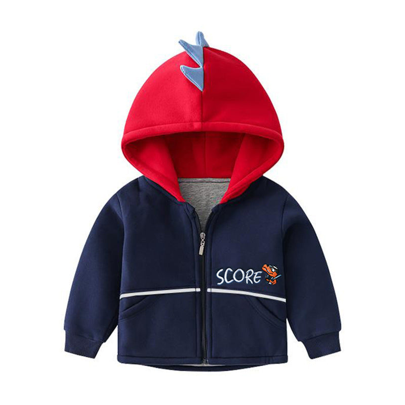 Fashionable Kids Warm Thick Hooded Jacket – Cozy Winter Outerwear for Boys & Girls