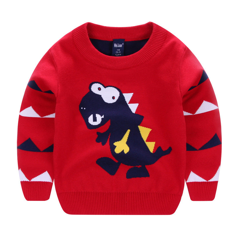 Children’s Cartoon Sweater – Fun Graphic Knit Pullover for Kids