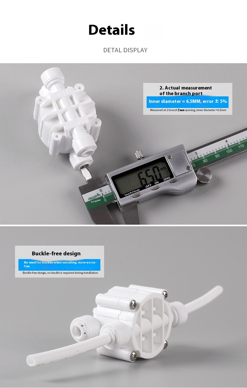Portable Home Tool Water Purifier – Quick Connection Four-Side Valve