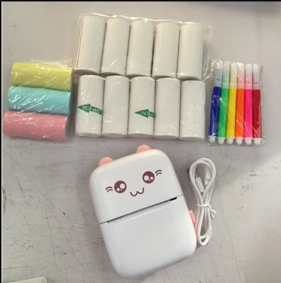 Mini Portable Bluetooth & WiFi Printer – Pocket Photo, Note & Error Label Printer for Mobile, Student Hot Print