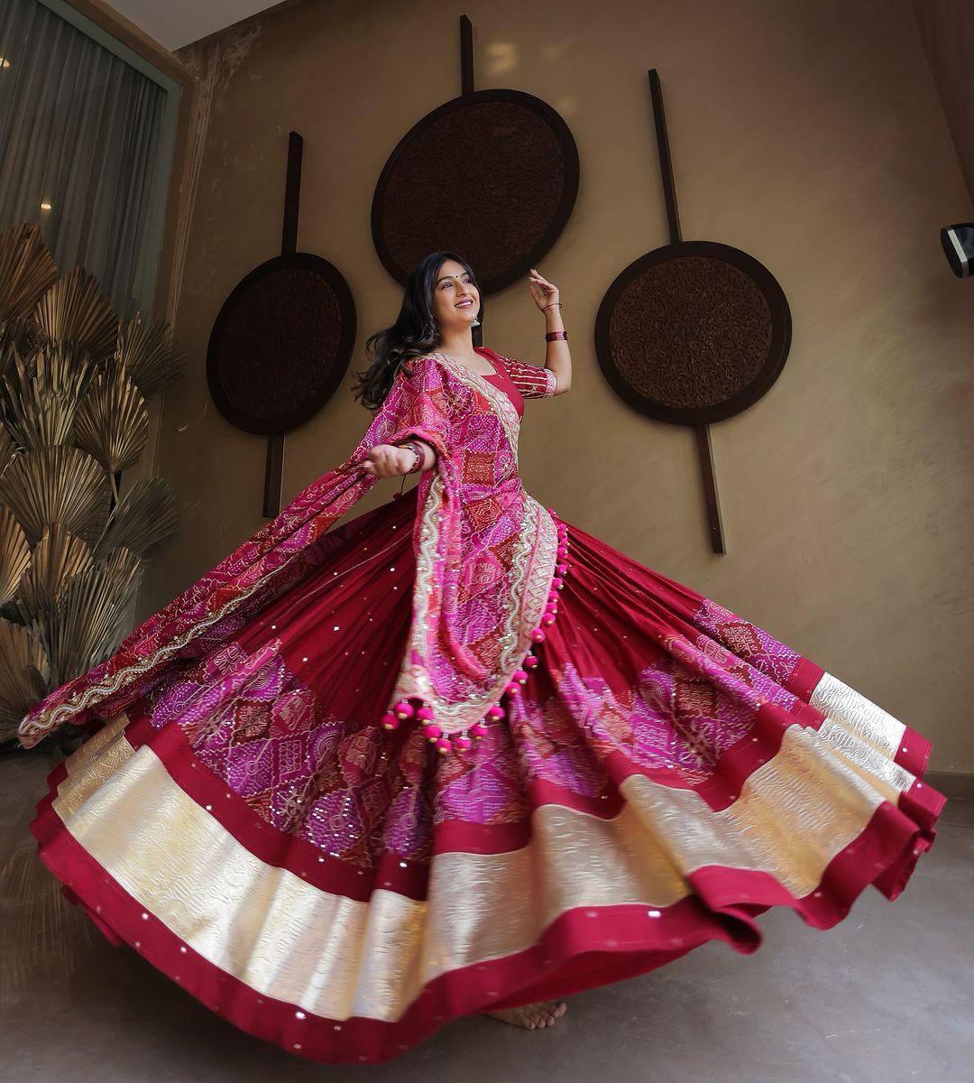 PRESENTING NEW *NAVRATRI SPECIAL* DESIGNER PRINTED LAHENGA CHOLI