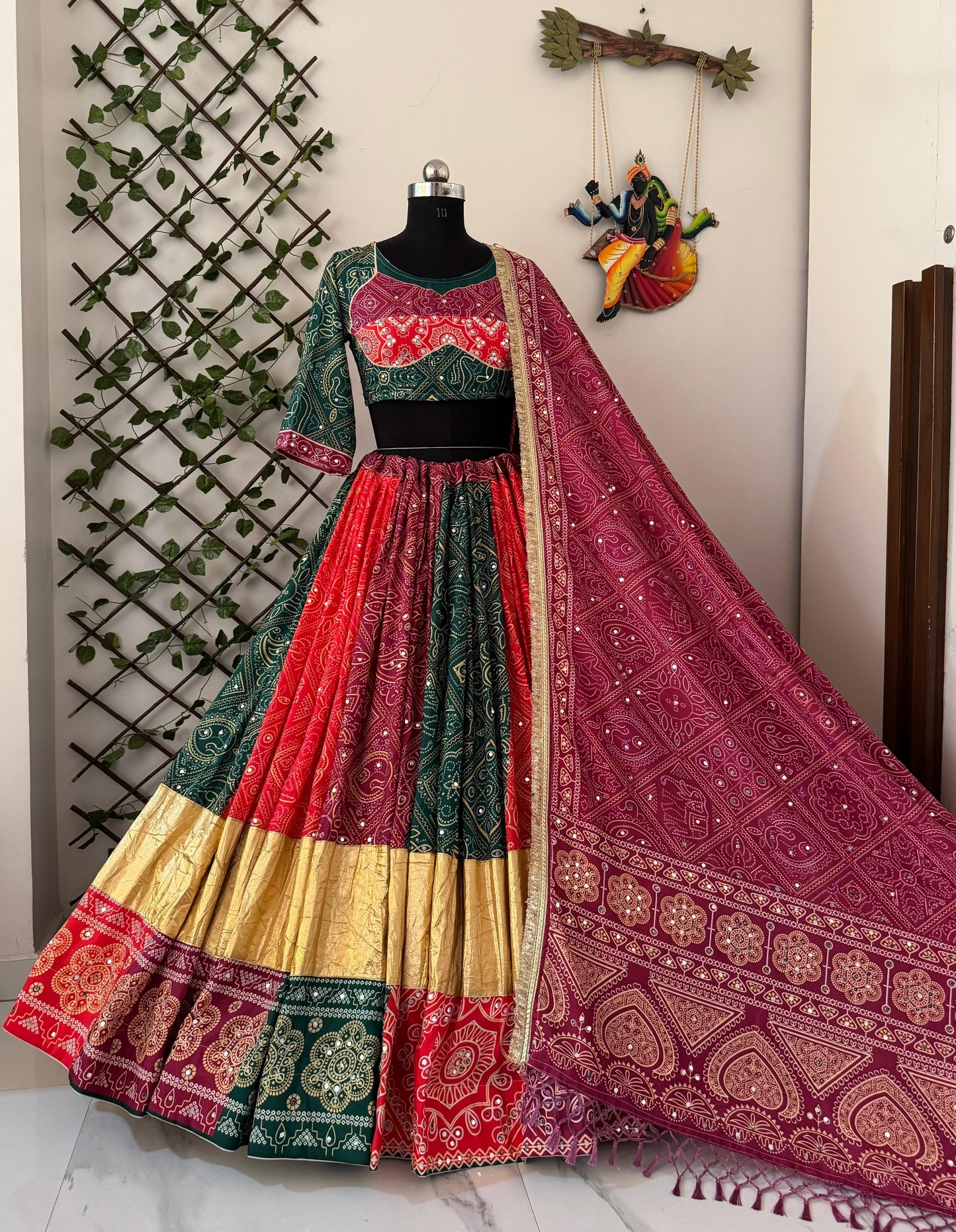 PRESENTING NEW *NAVRATRI SPECIAL* DESIGNER PRINTED LAHENGA CHOLI