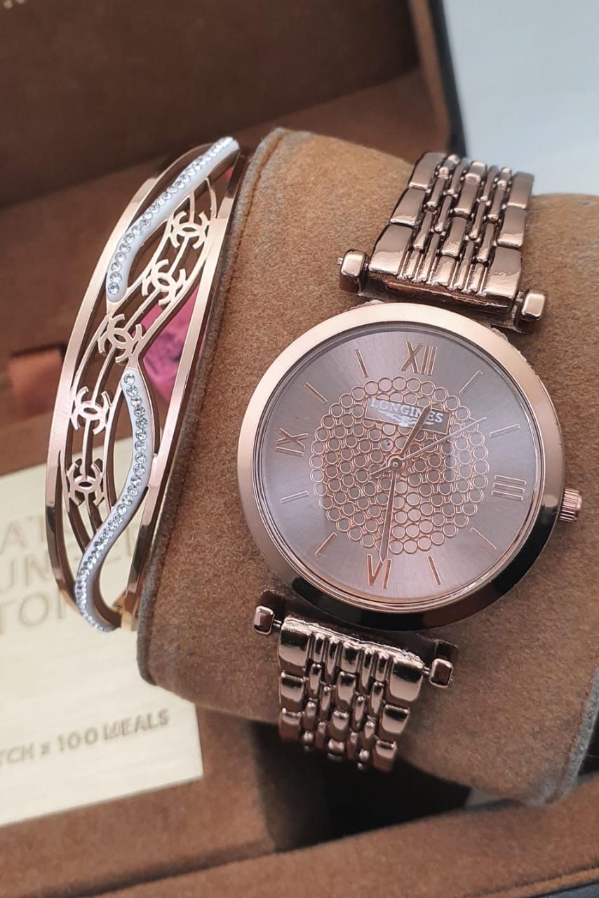 Premium 2PC Combo ā Stylish Wrist Watch + Korean Openable Kada