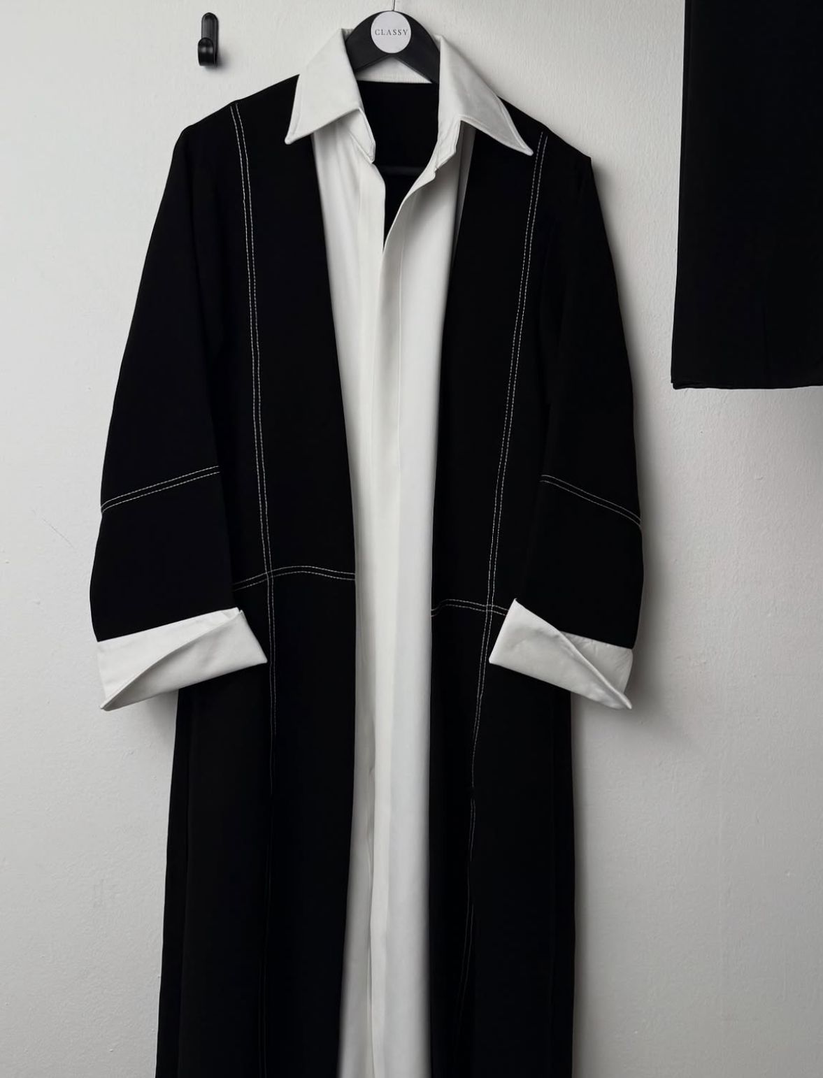 Traditional Pinterest Abaya for Women – Imported Nida Fabric – Classy College Wear with Free Black Stole