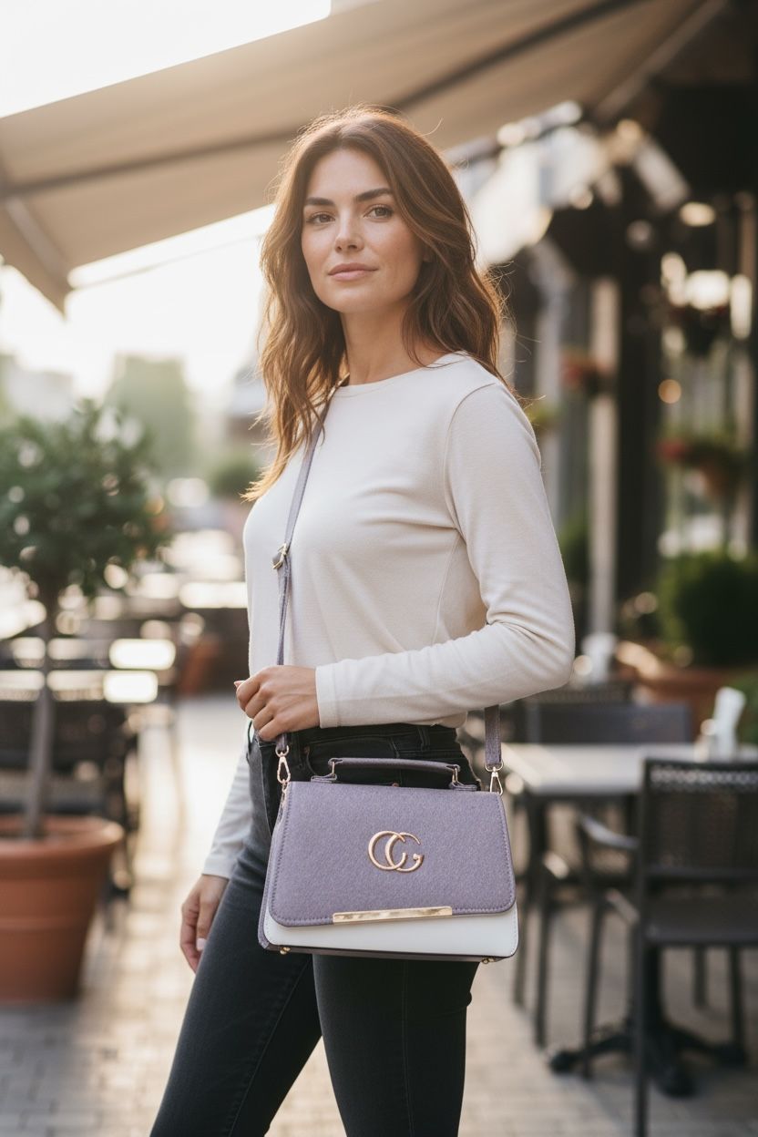 Gucci Inspired Broad Belt Sling Bag – Stylish Crossbody for Women