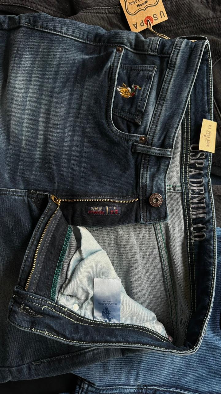 U.S. Polo® Premium Stretch Denim – 7 Color Collection | High GSM Comfort Fit Jeans