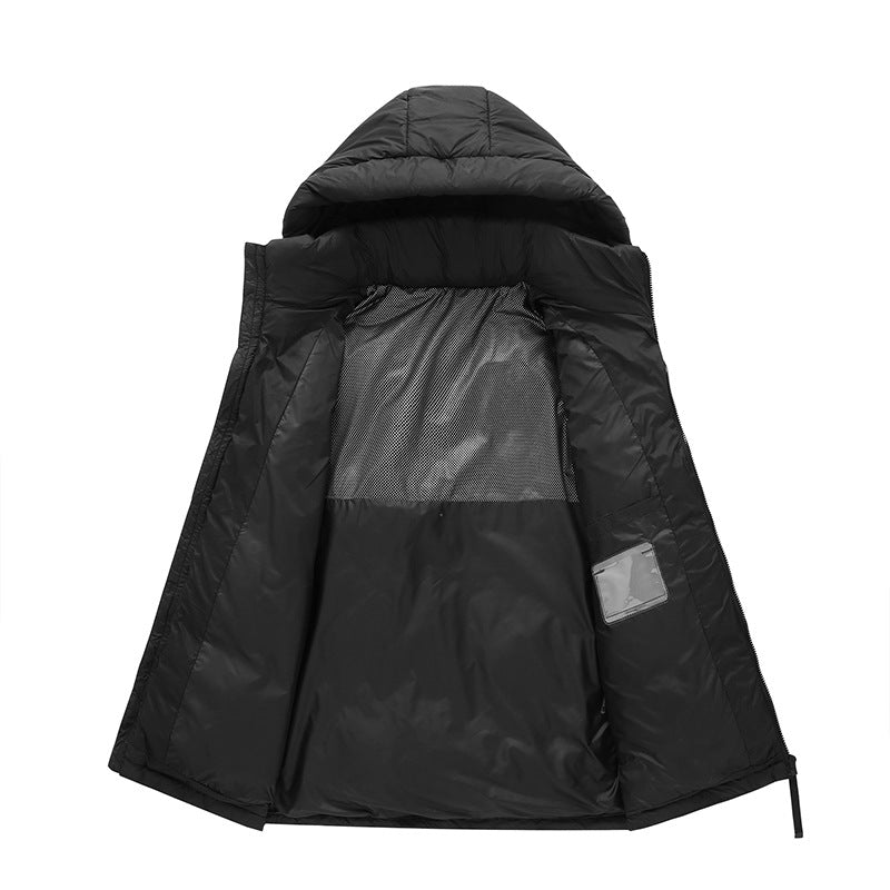 Men's Winter White Duck Down Jacket – Warm, Lightweight & Stylish Outerwear