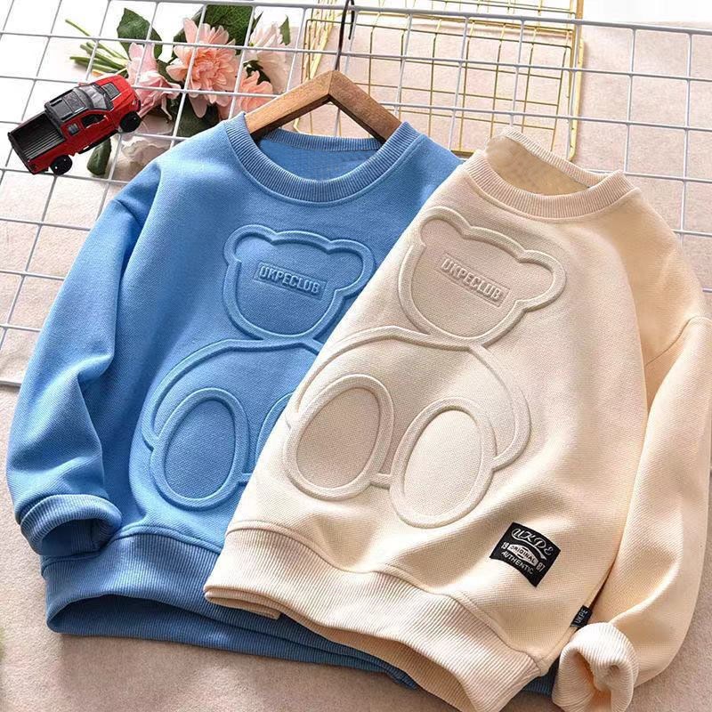 Children’s Plus Velvet Long-Sleeved T-Shirt – Warm Bottoming Shirt for Kids