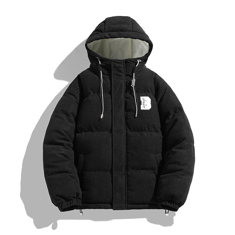 Men’s Winter Lambskin Cotton Jacket – Warm Fashion Outerwear for Cold Weather