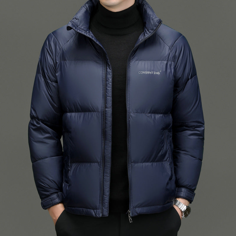 Men's High-End Stand Collar Coat – Super Thick Winter Jacket, Luxury Outerwear