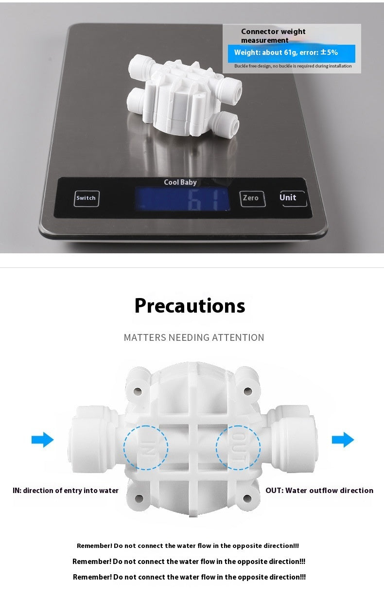 Portable Home Tool Water Purifier – Quick Connection Four-Side Valve