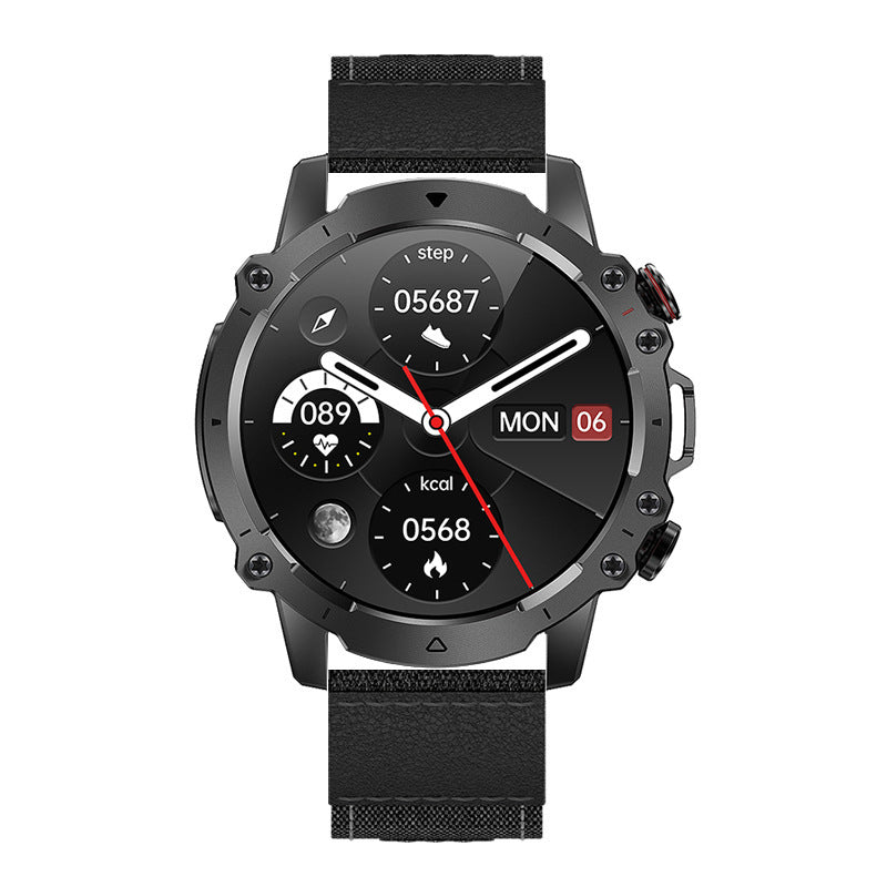 New Outdoor AK56 Bluetooth Calling Smart Watch – Waterproof Fitness Tracker with AMOLED Display