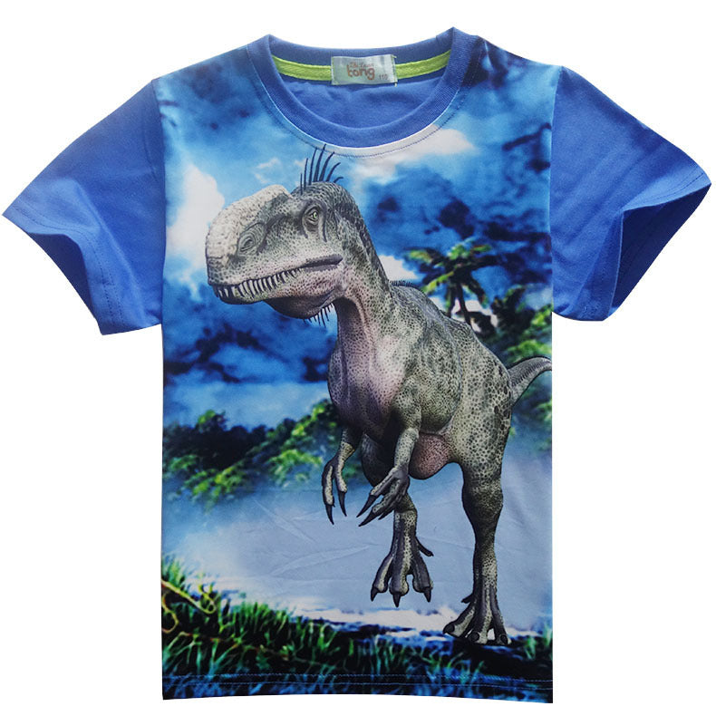 Kids Short Sleeved Dinosaur Suit – Fun Graphic T Shirt for Boys & Girls