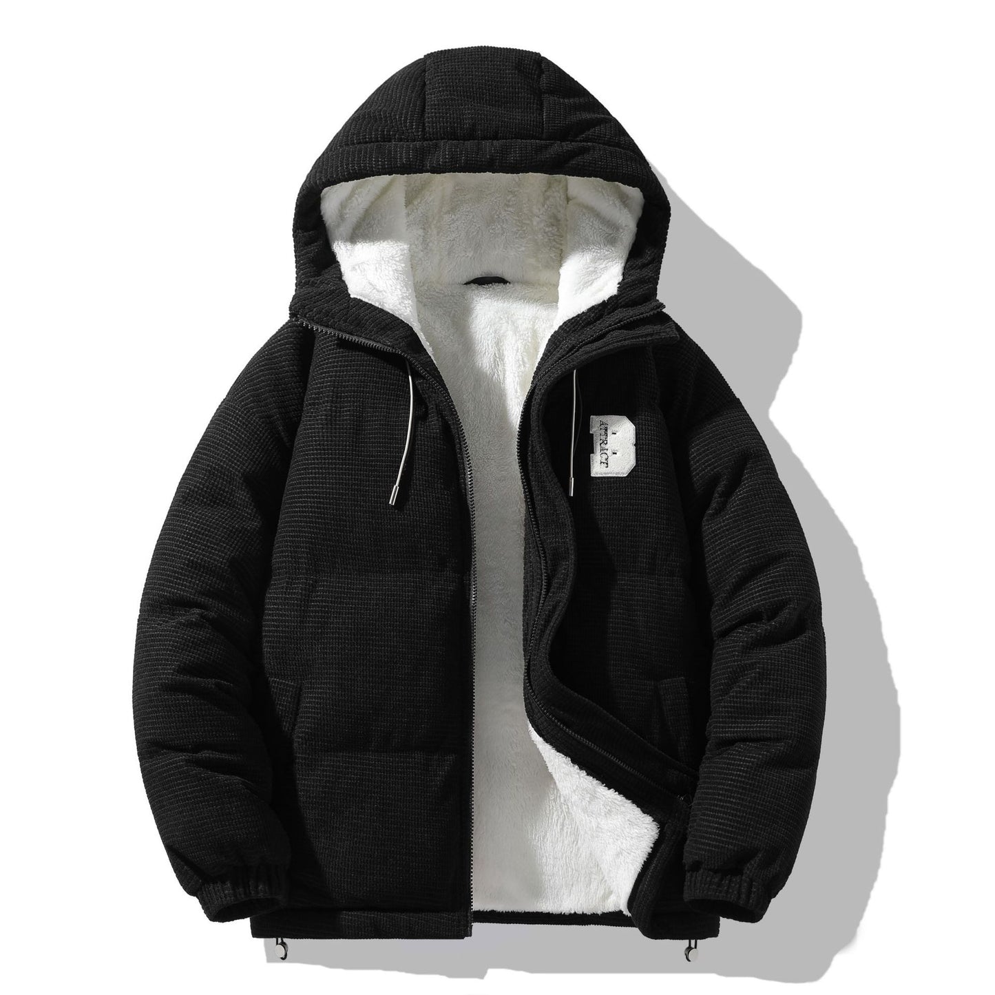 Men’s Winter Lambskin Cotton Jacket – Warm Fashion Outerwear for Cold Weather